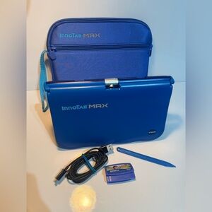 Vtech InnoTab MAX Blue Bundle w Wifi Stylus Cable & Game